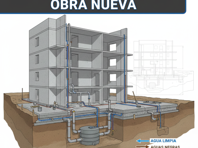 Cloacas y Desagües en Obra Nueva: Los 5 Errores Técnicos que Causan Obstrucciones Recurrentes