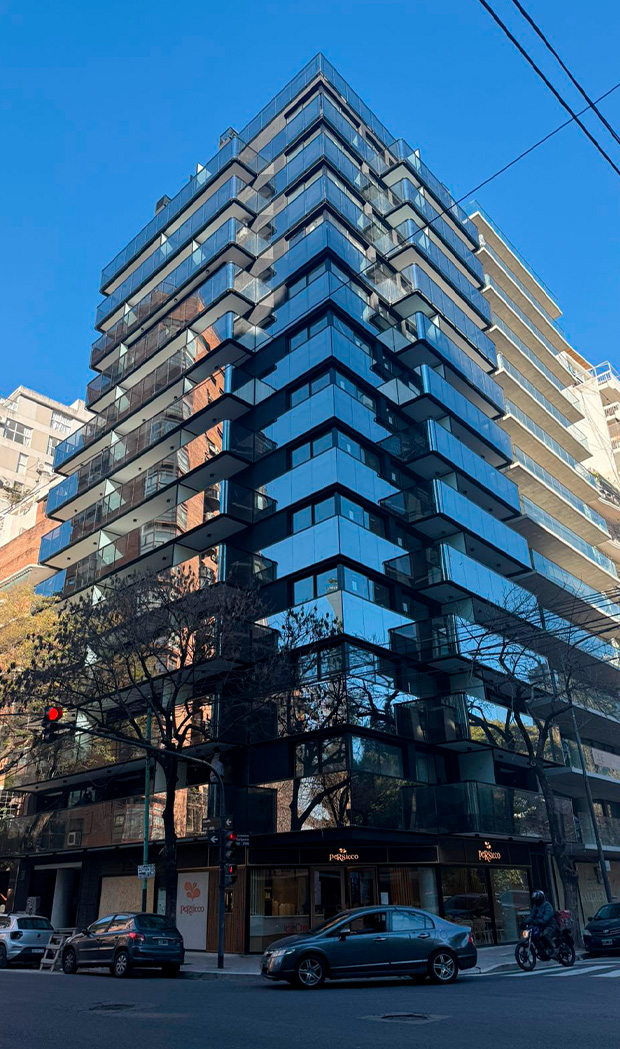 Fachada del edificio JOY Residences en Palermo